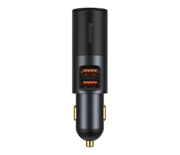 BASEUS Share Together Fast z gniazdem zapalniczki 2xUSB 120W (szara) CCBT-D0G - 691206 - zdjęcie